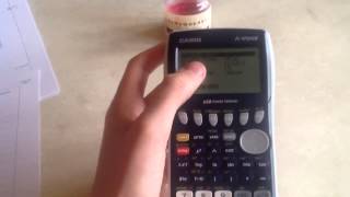 How to draw a pie chart on a Casio fx9750GII [upl. by Secnarf]