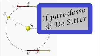 Il paradosso di De Sitter  dove la Relatività spiega ciò che la Fisica Classica non può [upl. by Sanferd]