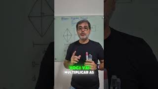 Área do Losango em menos de um minuto matemtaticavestibular matematica enem [upl. by Helbona]