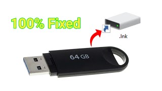 How to Fix Files Become Shortcuts in USB Flash Drive  Remove Shortcut Virus Easily [upl. by Chrisoula]