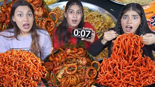 2 Minutes Spiciest Korean Noodles Challenge  Worlds Spiciest Korean Noodles Eating Challenge [upl. by Nihsfa]