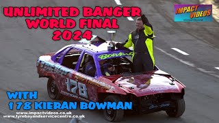 Ipswich Unlimited Banger World Final 2024 with 178 Kieran Bowman [upl. by Odlawso727]