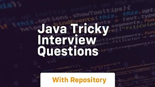 java tricky interview questions [upl. by Semaj272]