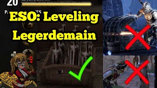 ESO Tutorials Leveling Legerdemain [upl. by Yasdnil582]