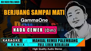 BERJUANG SAMPAI MATI  NADA CEWEK  KARAOKE REMIX PALEMBANG [upl. by Stelu]