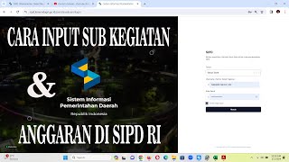 Cara Input Sub Kegiatan Dan Anggaran Di SIPD RI [upl. by Isa247]