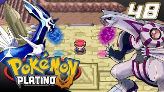 Pokémon Platino 48  ¡A por los Legendarios Columna Lanza DIALGA y PALKIA [upl. by Leela]