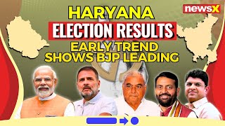 Haryana Election Results  Early Trend Shows BJP Leading  Is Congress Playing Jaat Card in Haryana [upl. by Puttergill]