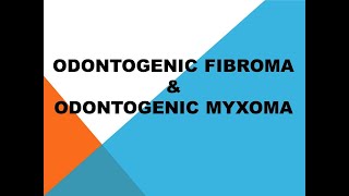 odontogenic fibroma and odontogenic myxoma PPT odontogenic tumorsppt [upl. by Pardner900]