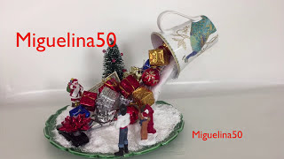 Ideas de adornos navideños con TAZA FLOTANTE 😘 ✅ by miguelina50 [upl. by Aira458]