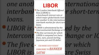 LIBOR LIBOR Rateshortsbankersathi [upl. by Glennon]