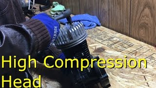 80cc 2Stroke Motorized Bike Build EP4  High Compression Head [upl. by Adnolaj790]