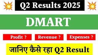 DMart Q2 Results 2025  DMart Share News  Stock Market News [upl. by Daberath]