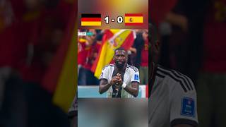 Spain vs Germany world cup 2022 football germanfootball europeanfootball futbol worldcup [upl. by Yarg]