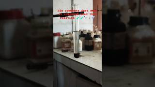 Reaction experiment of organic compounds oxalic acid and potassium parmagnate ⚗️🧪shortsfeed edit [upl. by Ylrebmit64]