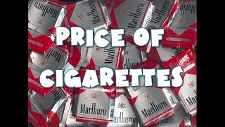 Cost of living 13  Market Price of Pack of Cigarettes [upl. by Dub]