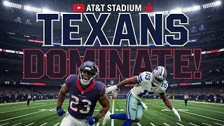 Mixon Dominates as Texans Crush Cowboys on MNF [upl. by Dranrev426]