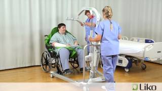 HillRom  Liko® Lifts amp Slings  Transfer from Chair to Bed Bariatric [upl. by Sulakcin]