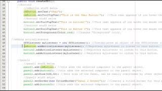 Java GUI Basics JFrame JButton JPanels ActionListeners in Netbeans Tutorial [upl. by Maroj]