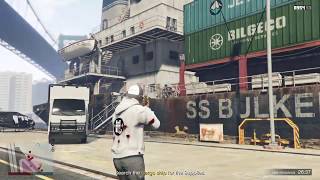 GTA 5  Solo Bunker Resupply 01  Elysian island cargo ship [upl. by Grantley]