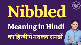 Nibbled meaning in Hindi  Nibbled ka kya matlab hota hai  Spoken English Class [upl. by Buseck]