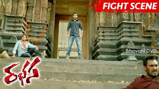 Jr NTR Fight At Temple  Rabhasa Best Fight Scenes  Samantha [upl. by Aztirak]