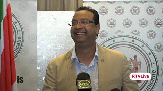 Interview met de minister van Openbare Werken dhr Riad Nurmohamed [upl. by Hardigg]