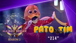 Matakam sa pinatikim na 214 performance ni Patotim  Masked Singer Pilipinas Season 2 [upl. by Rbma]