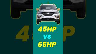 Dacia Spring  45HP vs 65HP Stats [upl. by Hatcher837]