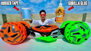 RC Future Bike Vs Super Strong Glue Tape Track  Chatpat toy TV [upl. by Teagan]