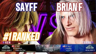 SF6 Sayff 1 Ranked Ken Vs BrianF Master Terry  Street Fighter 6 Pro Sets Gameplay [upl. by Pauline480]