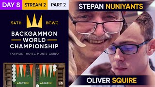 54th Backgammon World Championship  Day 8  Stream 2  Part 2  Super Jackpot  Semifinals [upl. by Ramirolg]