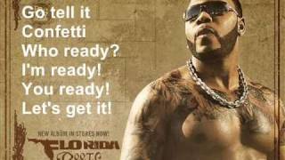 Flo Rida feat David GuettaClub cant handle me Lyrics On Screen [upl. by Adnohsed]