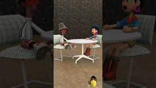 KISS 💋💋😘😘funny 3danimation funnyanimation funnyvideo funnycartoon 3danimition animation [upl. by Luisa]