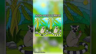 Descubra os 12 erros no lêmure Me segue 😄 jogodos12erros funny shorts [upl. by Elstan83]