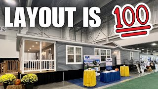 FILLED with SURPRISES This NEW mobile home floor plan is AMAZING Prefab House Tour [upl. by Trauts]