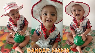 Bandar Mama Pahan Pajama  Bandar Mama Song By Cute Baby shorts youtubeshorts viral [upl. by Ahsyt]