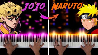 JoJo vs Naruto PIANO BATTLE [upl. by Ellsworth]