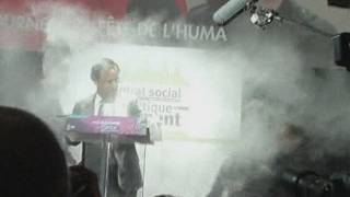 Protester throws flour over French presidential hopeful Francois Hollande [upl. by Aineles27]