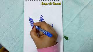 Easy Flower Drawing with doms peneasyflowerdrawingforkidseasydrawing [upl. by Deacon]