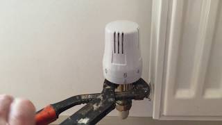 Thermostatic radiator valve stuck in off position [upl. by Humph]