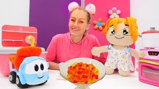 Englische und Deutsche Wörter lernen  Das Obst  Spielzeugvideo für Kinder [upl. by Delmor491]