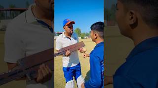 35 kg Iron Bat Vs Leather Ball 😱 cricketwithvishal shorts [upl. by Lekym]