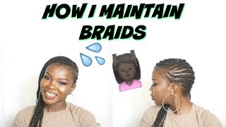 How I Maintain Braids with Sensitive Dry Scalp  Kez B [upl. by Gamal]