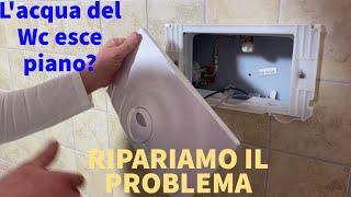 Lacqua del wc esce piano risolviamo il problema [upl. by Leval]