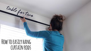 How To Easily Hang Curtain Rods [upl. by Nosnaj]