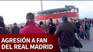 Un aficionado del Atleti agrede a dos del Madrid tras el partido [upl. by Auhsohey117]