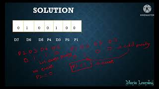 Lecture 18 Numerical Example on Error Detection and Correction using Hamming Code in Tamil [upl. by Mast]