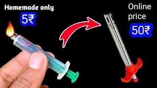 How to make gas lighter using syringe at home [upl. by Neellok]