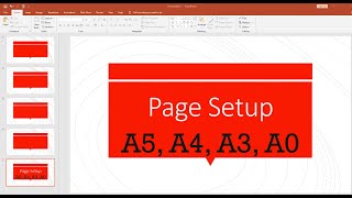 Power Point l Microsoft PowerPoint l Page Setup l A5 A4 A3 A2 A1 A0 any paper size setting l [upl. by Ecertap819]